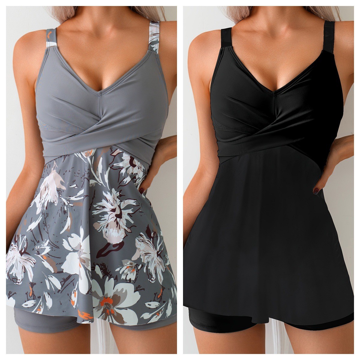 Tops - طقم تانكيني نسائي من قطعتين، تانكيني