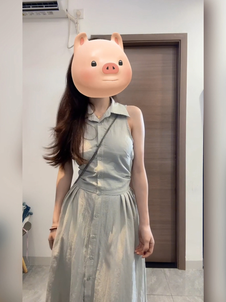 Korean Style A Line Shirt Dress - فستان قميص نسائي صيفي أنيق وعصري