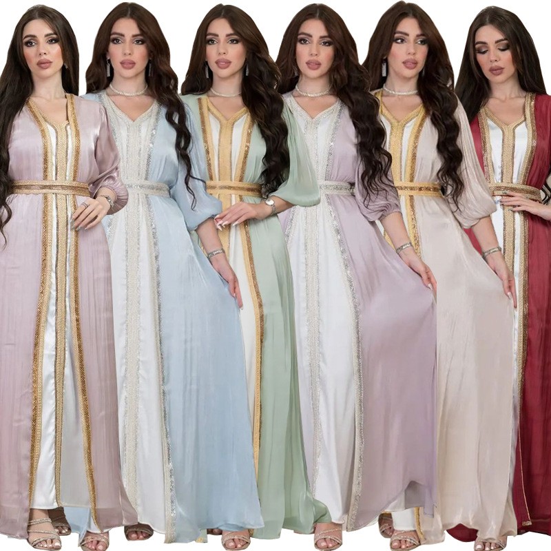 Dresses - فستان سهرة طويل من الساتان بلون