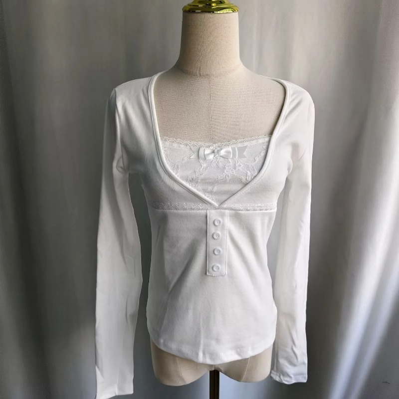 Ezgaga تي شيرت المرأة الدانتيل - مراجعة Blouses وسعره