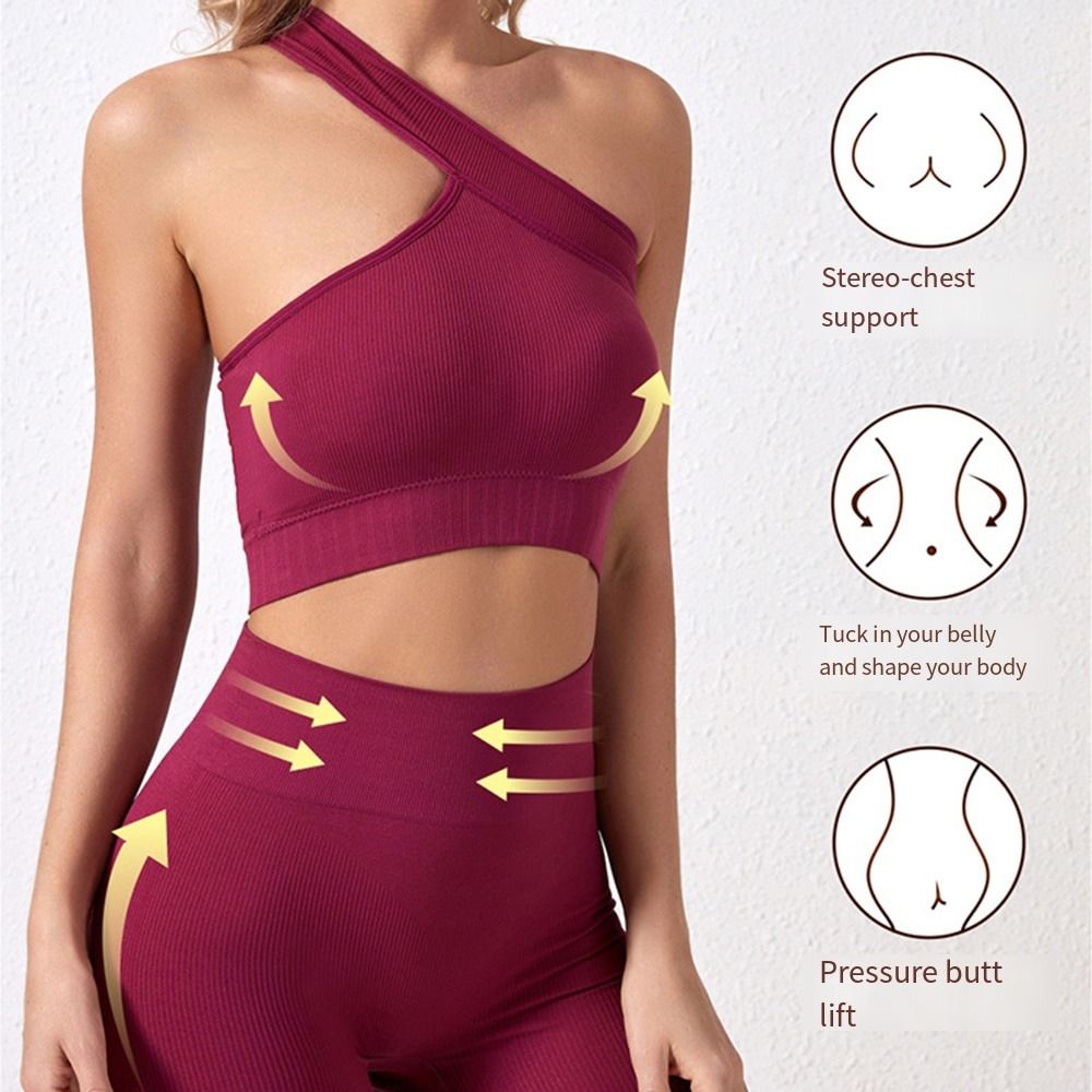 قطعتان من ملابس التمارين النسا - مراجعة Seamless Ribbed Workout Tank Top وسعره