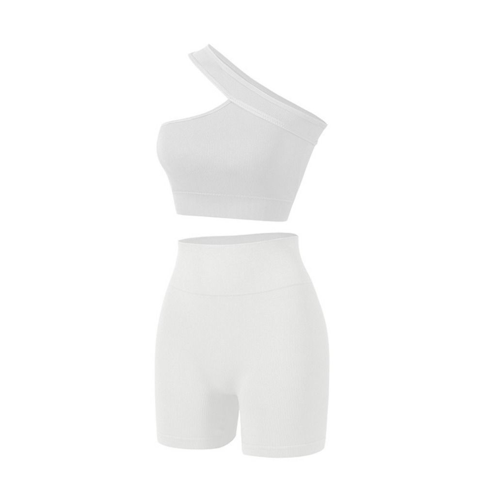 طقم رياضي نسائي مريح من قطعتين - مراجعة Seamless Ribbed Workout Tank Top وسعره