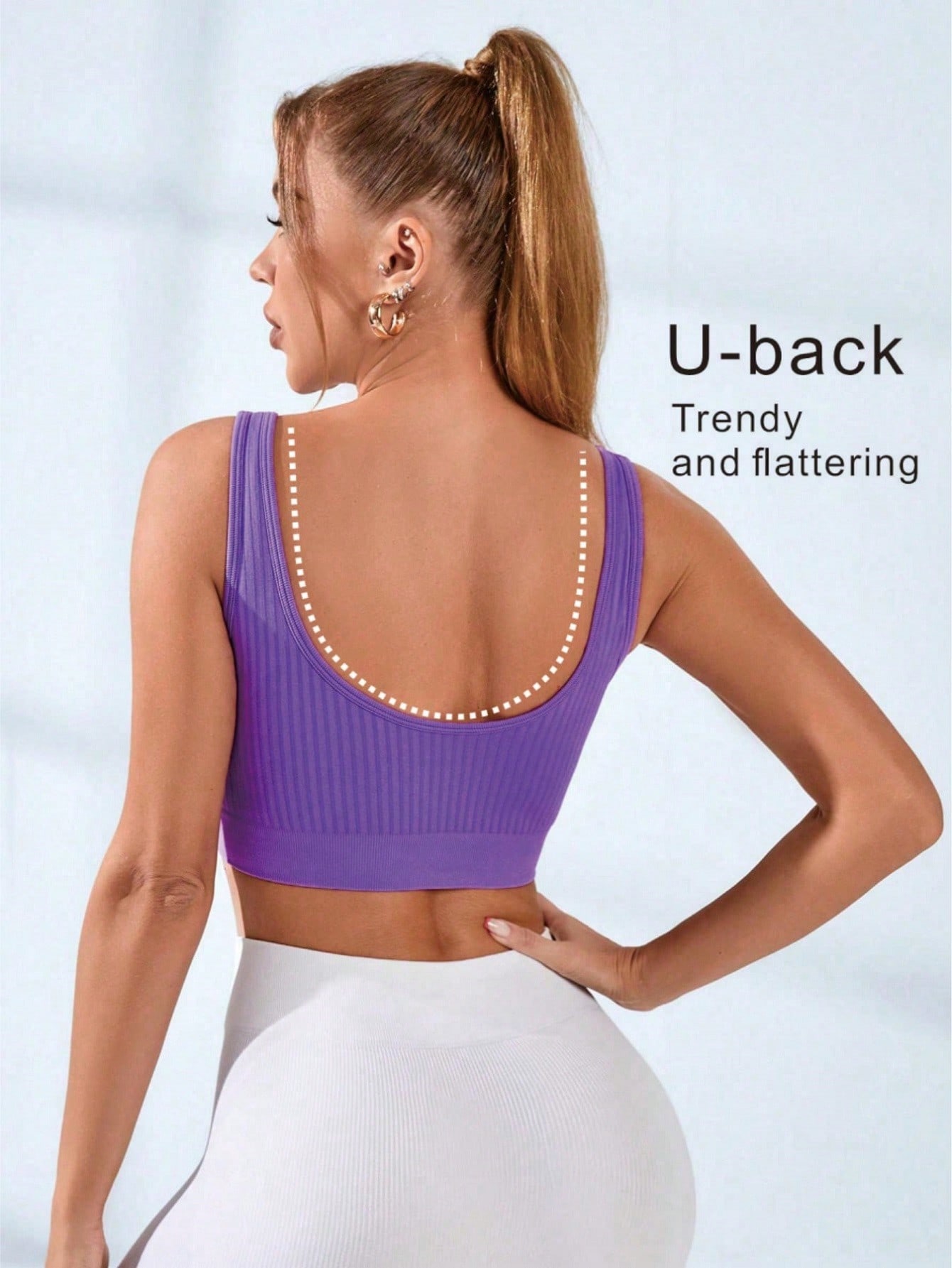 حمالة صدر رياضية نسائية مضلعة  - مراجعة Seamless Ribbed Workout Tank Top وسعره