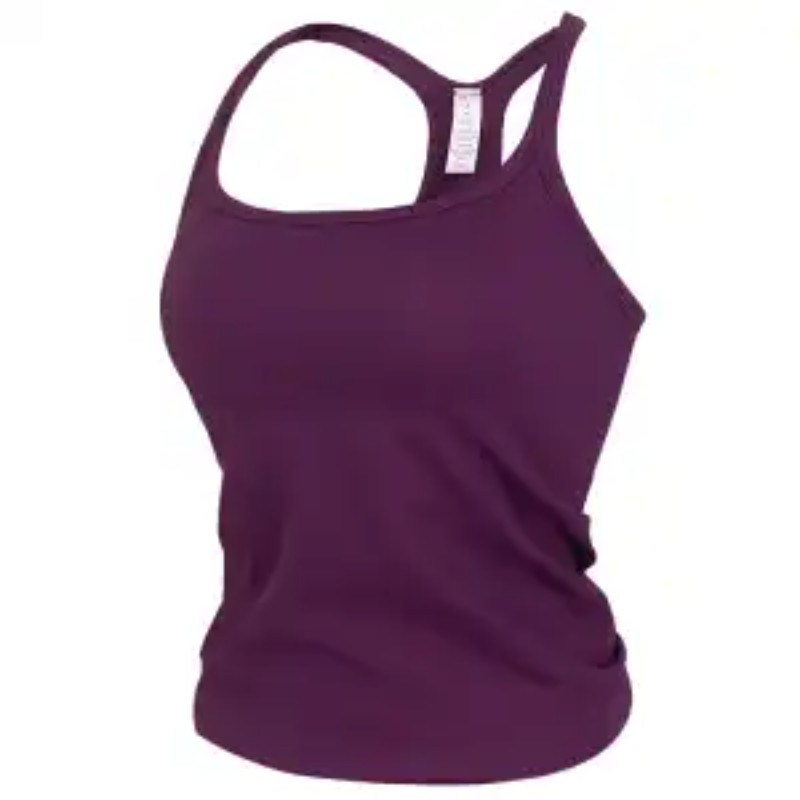 توب نسائي مضلع بدون خياطة مع ح - مراجعة Seamless Ribbed Workout Tank Top وسعره