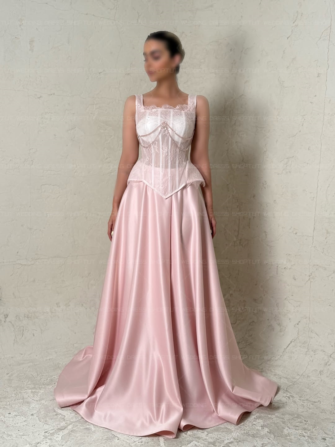 فساتين سهرة أنيقة من الحرير ال - مراجعة Elegant Satin Evening Gown Split وسعره