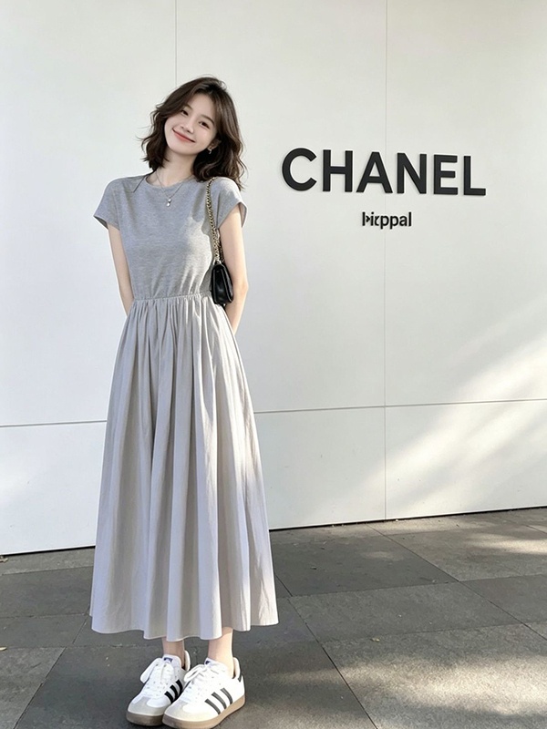 فستان نسائي كوري الطراز بمقاسا - مراجعة Korean Style A Line Shirt Dress وسعره