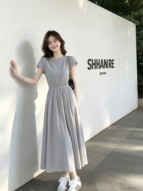 فستان نسائي كوري الطراز بمقاسا - مراجعة Korean Style A Line Shirt Dress وسعره