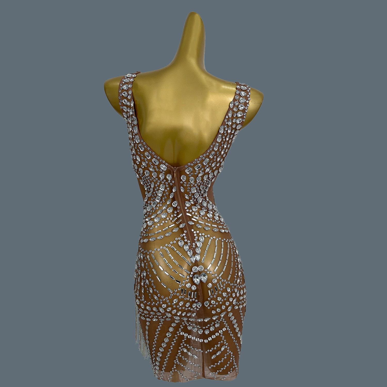 فساتين سهرة مثيرة للنساء، فستا - مراجعة Sparkly Rhinestone Club Party Dress وسعره
