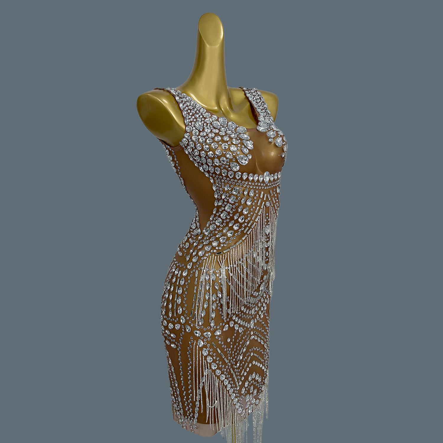 فساتين سهرة مثيرة للنساء، فستا - مراجعة Sparkly Rhinestone Club Party Dress وسعره