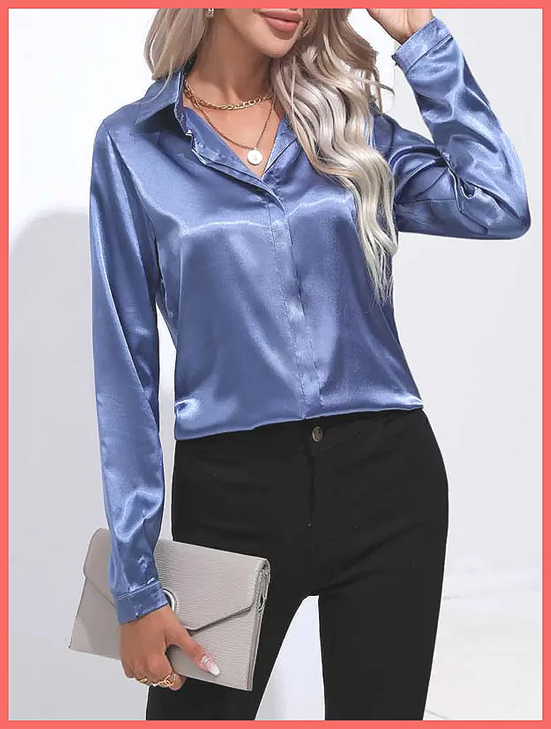 قميص ساتان نسائي لربيع وصيف 20 - مراجعة Blouses وسعره