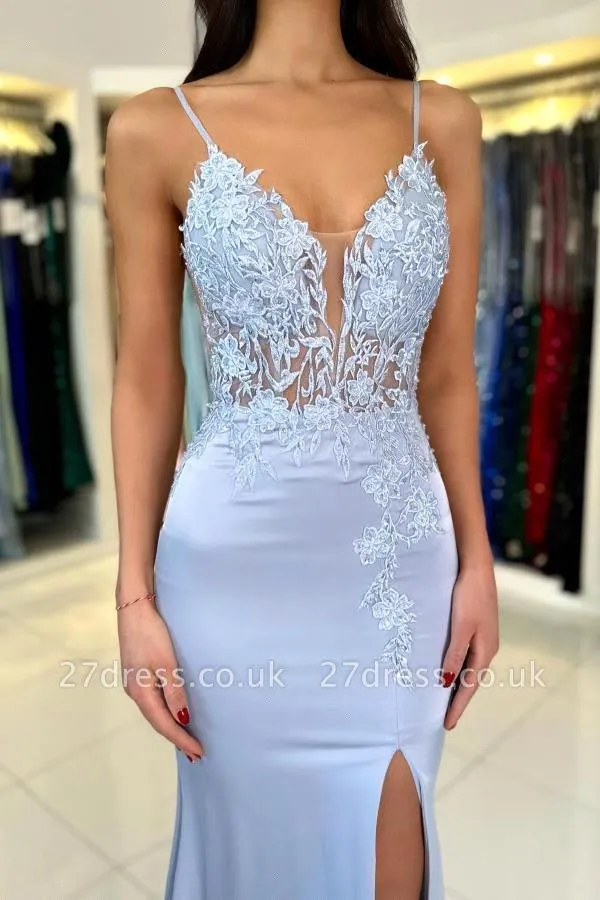 فساتين سهرة أنيقة بتصميم حورية - مراجعة Elegant Satin Evening Gown Split وسعره