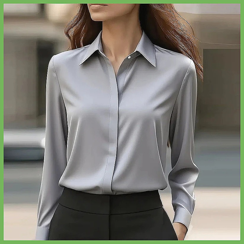 بلوزة نسائية جديدة للمكتب بأكم - مراجعة Blouses وسعره