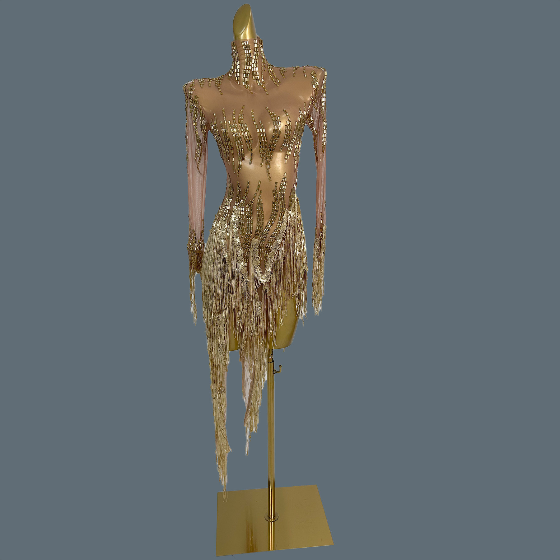 عرض مسرحي للحفلات سباركلي حجر  - مراجعة Sparkly Rhinestone Club Party Dress وسعره