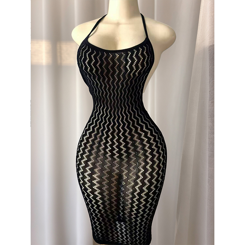 فستان شبكي شفاف للشاطئ للنساء، - مراجعة Sexy Mesh Sheer Bodycon Dress وسعره