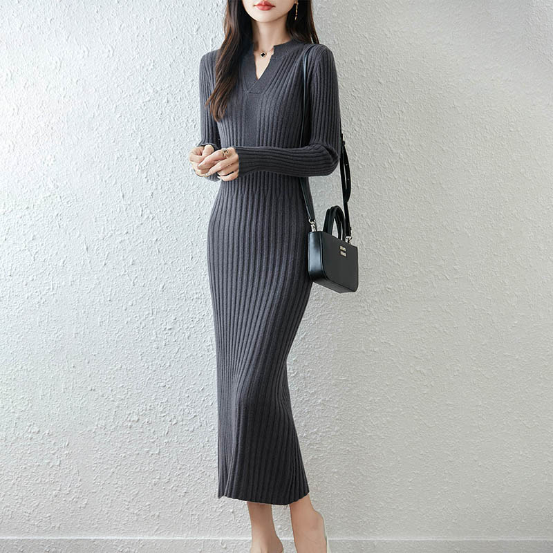 الذكية الحد الأدنى مضلع 2025 ا - مراجعة Bodycon Long Sleeve Ribbed Dress وسعره