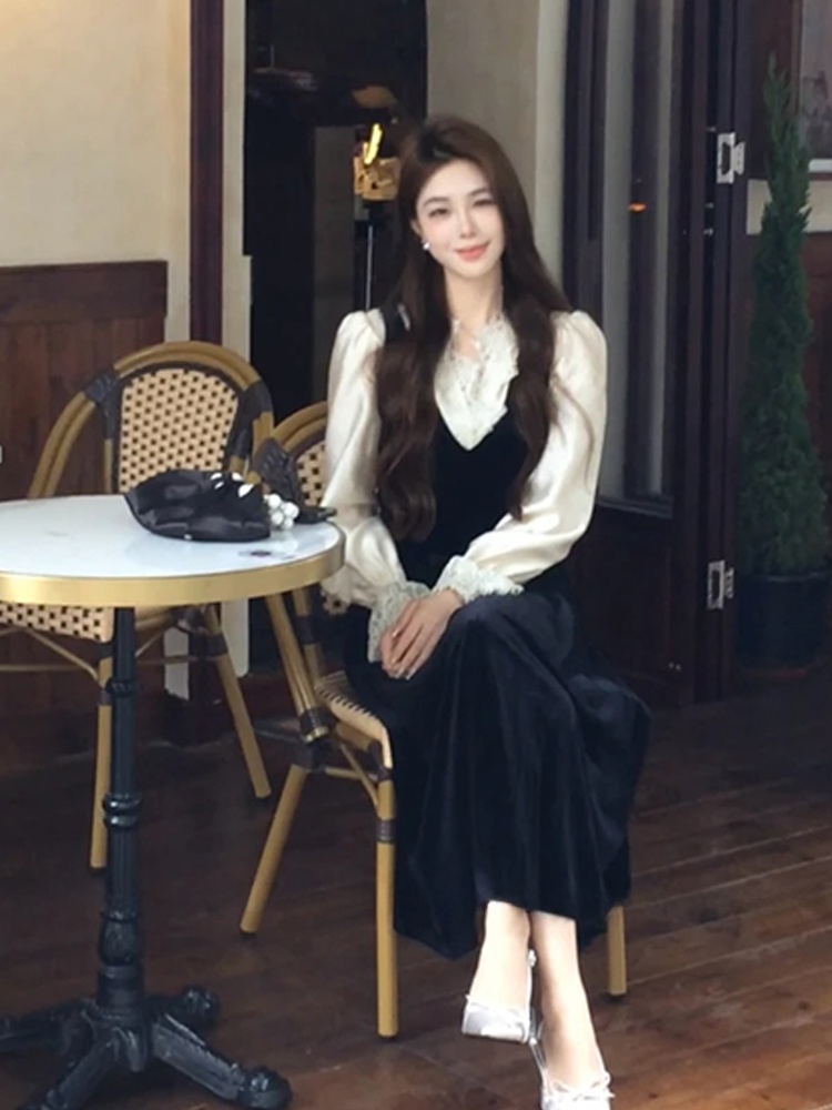 فستان حريري أنيق من XZY مع تطر - مراجعة Korean Style A Line Shirt Dress وسعره
