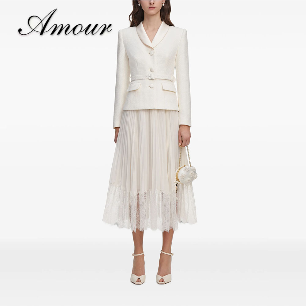 طقم بدلة رسمية مكون من قطعتين  - مراجعة Tweed Two Piece Blazer Dress وسعره