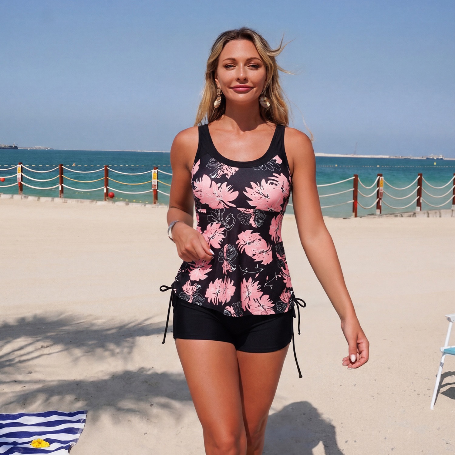 ملابس نسائية، ملابس سباحة، طقم - مراجعة Tops وسعره