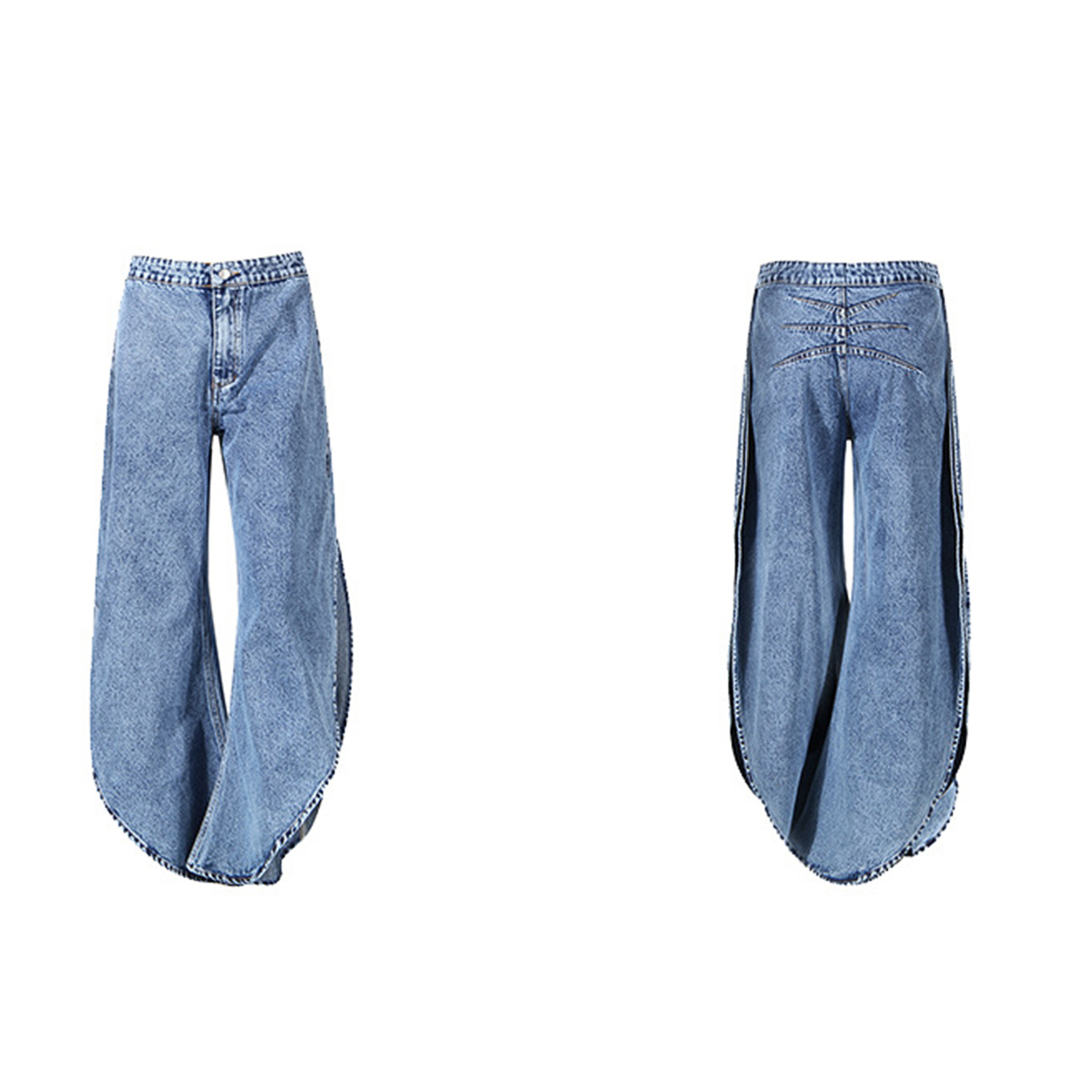 طقم نسائي من الدنيم بتصميم Y2K - مراجعة Jeans وسعره