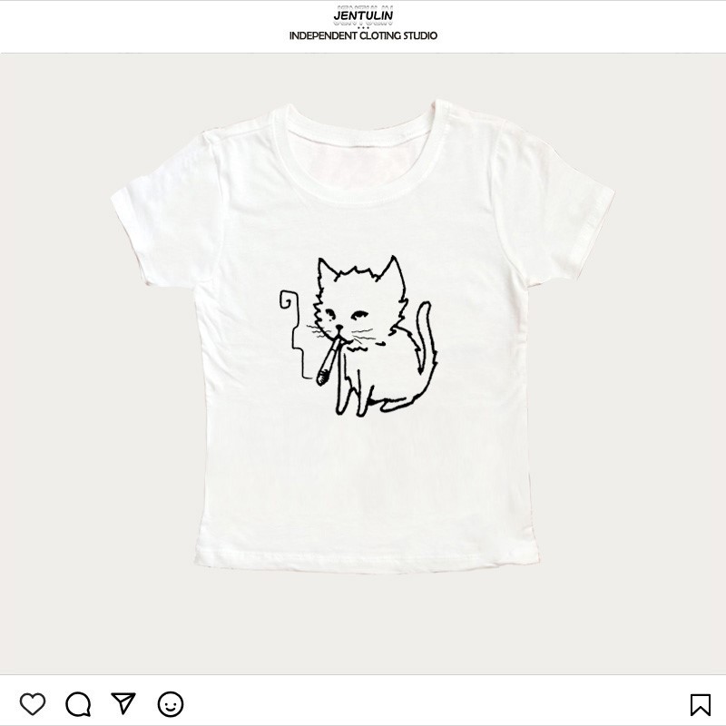 تي شيرت نسائي بتصميم كوري Y2k  - مراجعة Y2K Graphic Baby Tee Crop وسعره