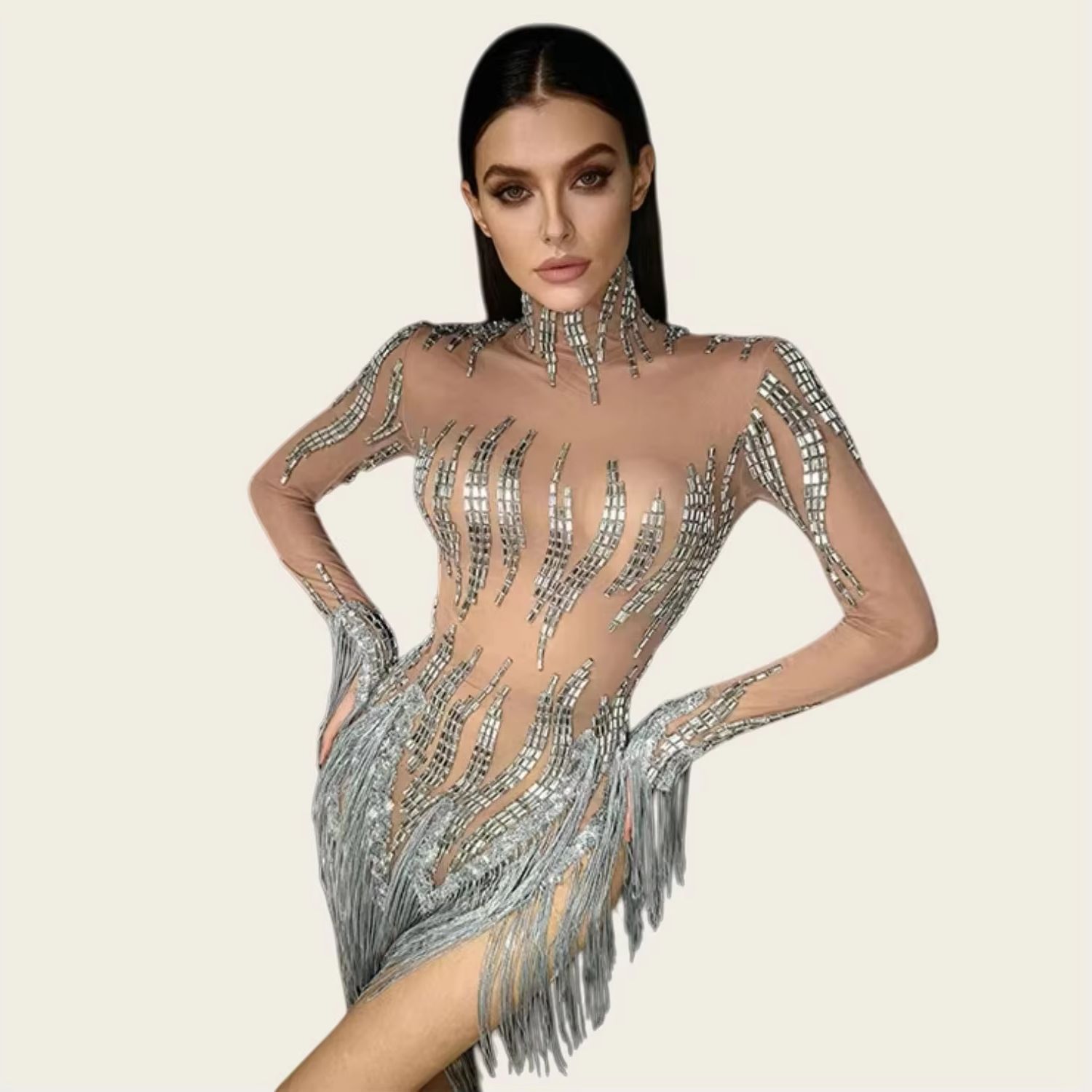 فساتين قصيرة مزينة بالترتر وال - مراجعة Sparkly Rhinestone Club Party Dress وسعره