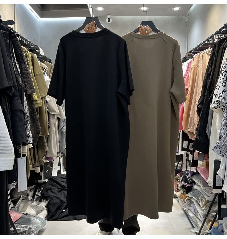 فستان نسائي فضفاض بأكمام قصيرة - مراجعة Korean Style A Line Shirt Dress وسعره